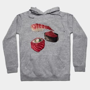 sushi watercolor Hoodie